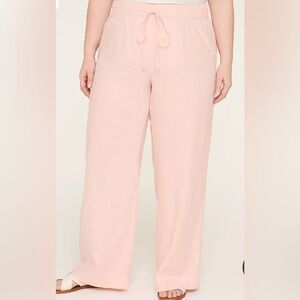Lane Bryant Peach Wide Leg Pants